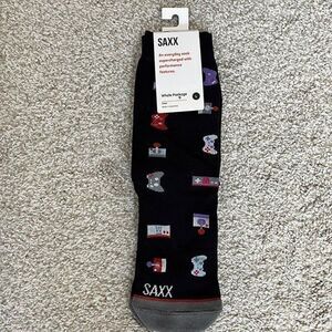 SAXX Dress Socks - Gaming pattern (Shoe size 9-12)